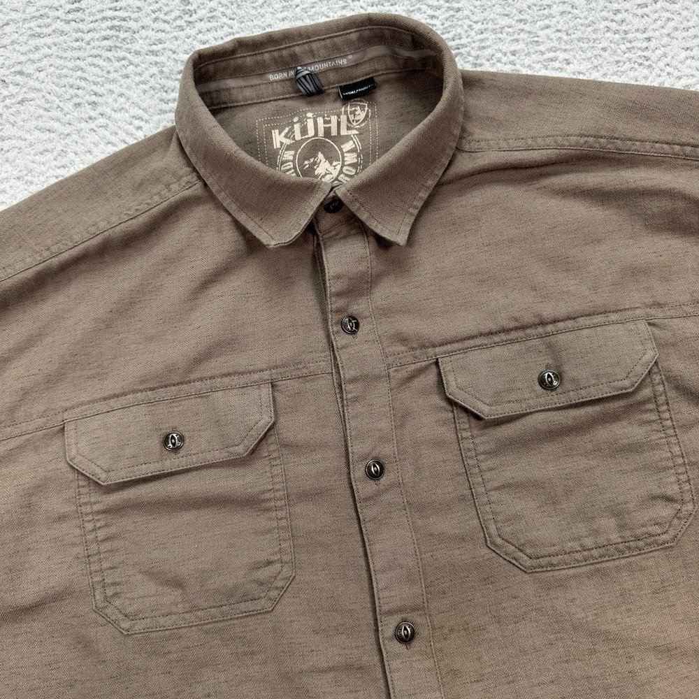 Kuhl Men's Casual Button-Down Shirt in Brown